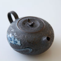 Cloud and Bird Teapot Wide