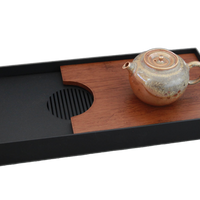 Steel & Bamboo Tea Tray