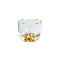Golden Mountain Glass Tea Cup