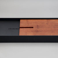Steel & Bamboo Tea Tray