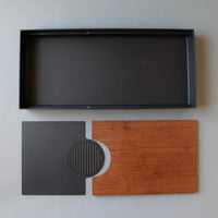 Steel & Bamboo Tea Tray