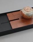 Steel & Bamboo Tea Tray