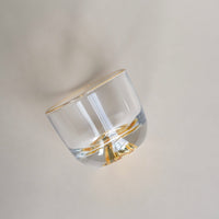 Golden Mountain Glass Tea Cup