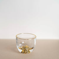 Golden Mountain Glass Tea Cup