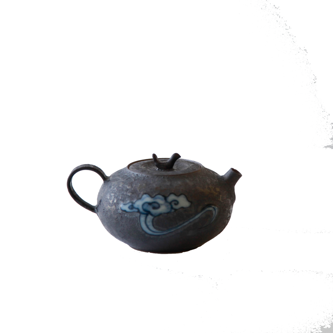 Cloud and Bird Teapot Wide