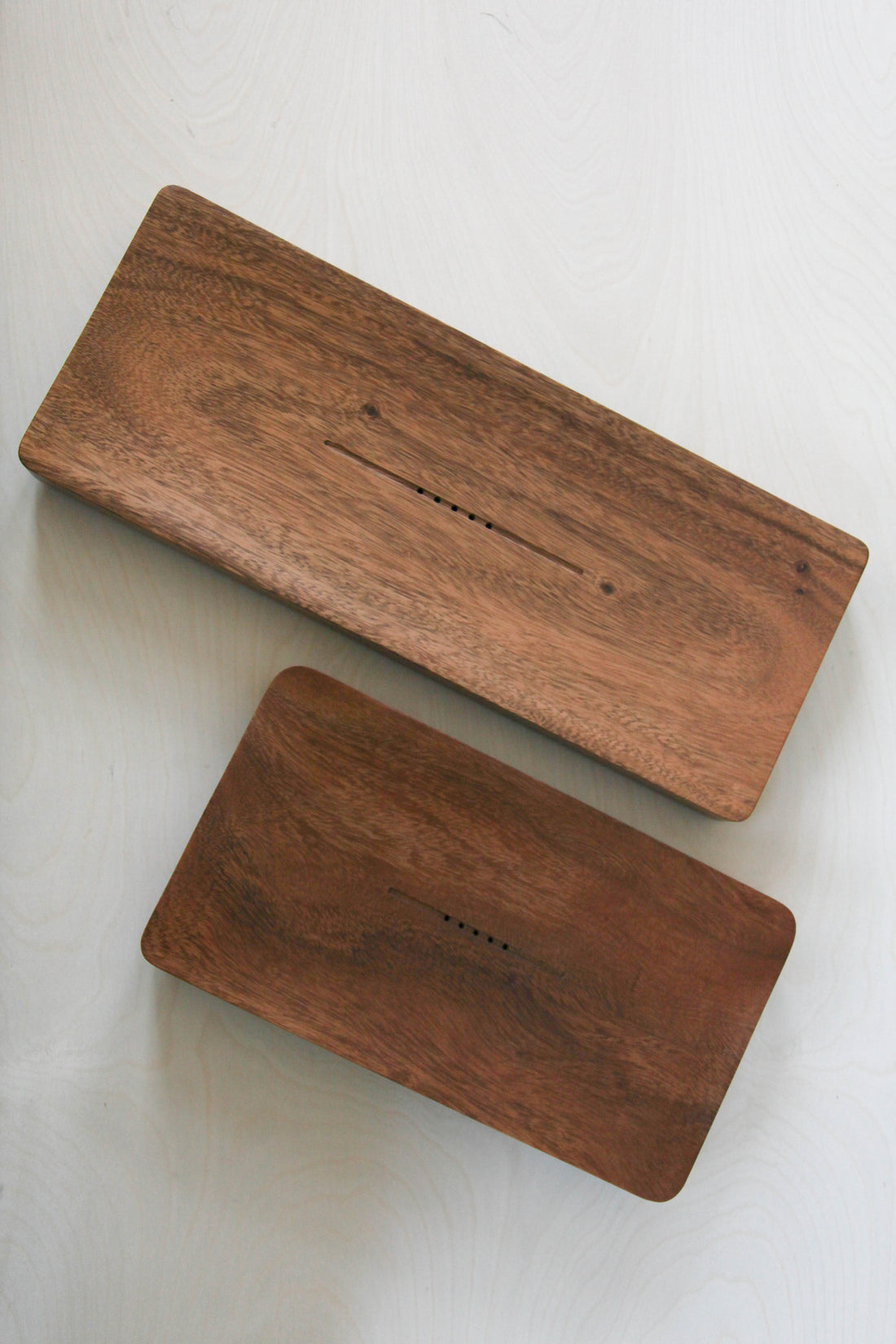 Carved Walnut Tea Tray