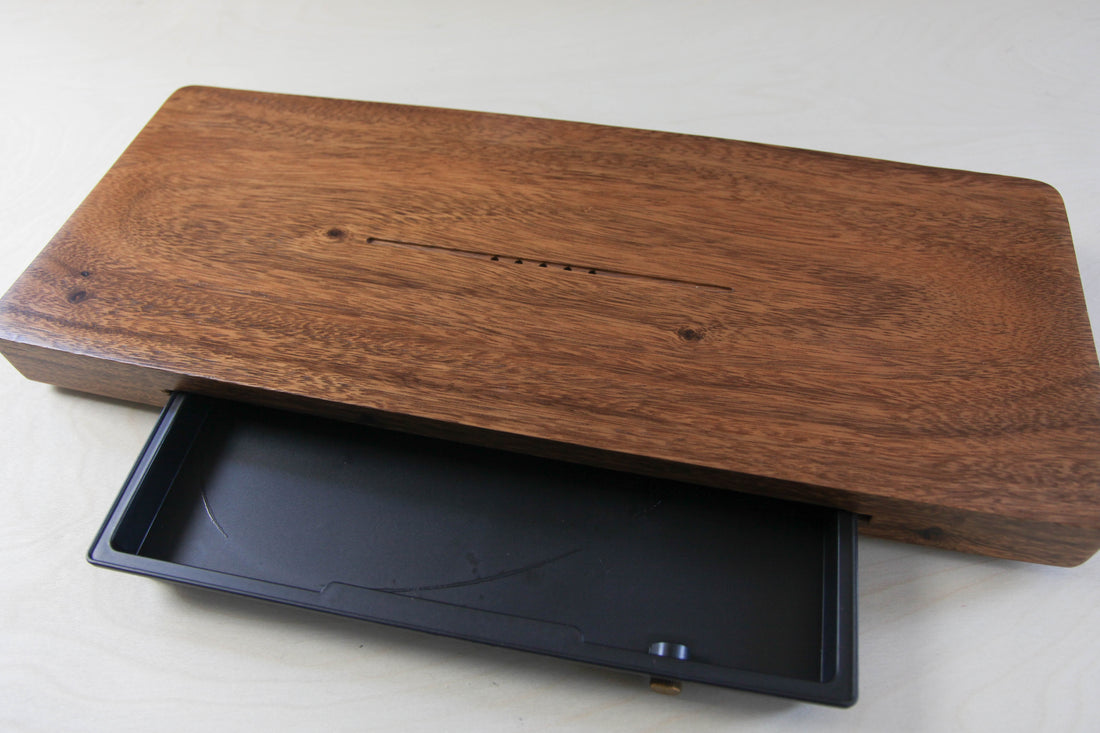 Carved Walnut Tea Tray