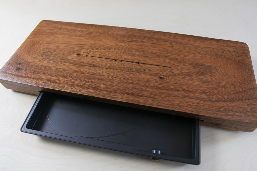 Carved Walnut Tea Tray