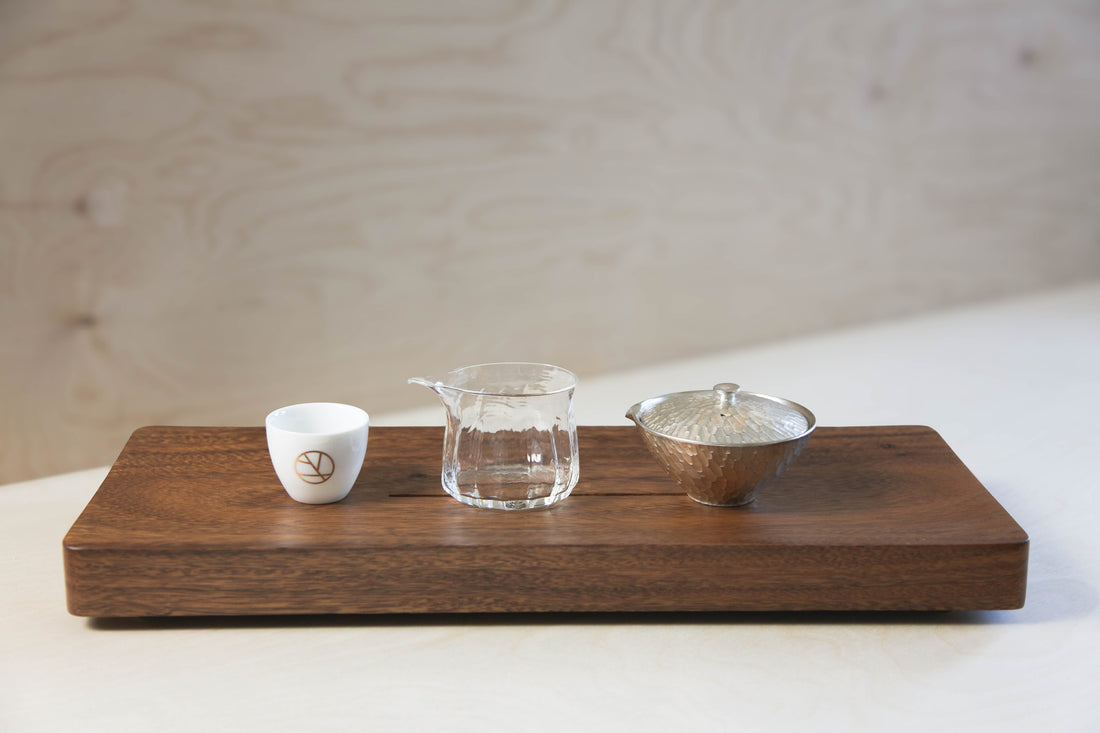 Carved Walnut Tea Tray