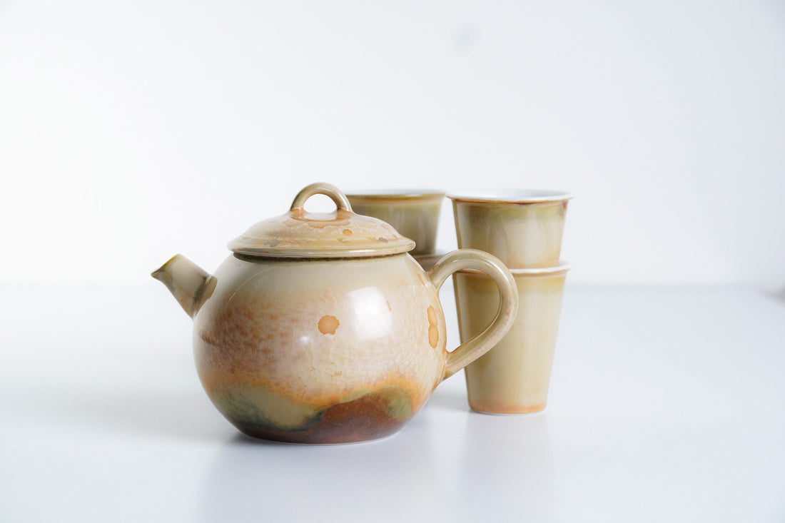 Soda Glazed Teapot Set #66