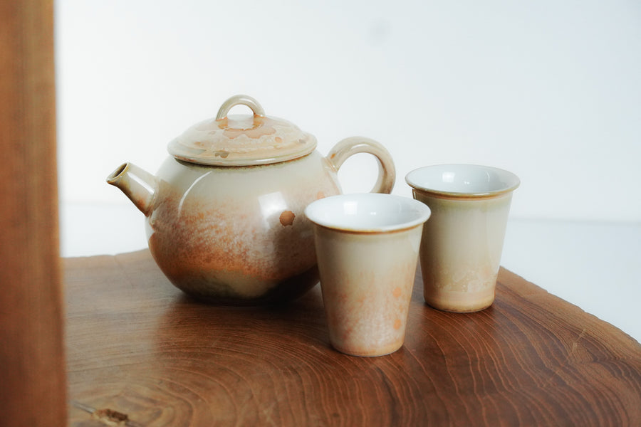 Soda Glazed Teapot Set #66