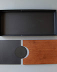 Steel & Bamboo Tea Tray