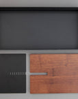 Steel & Bamboo Tea Tray